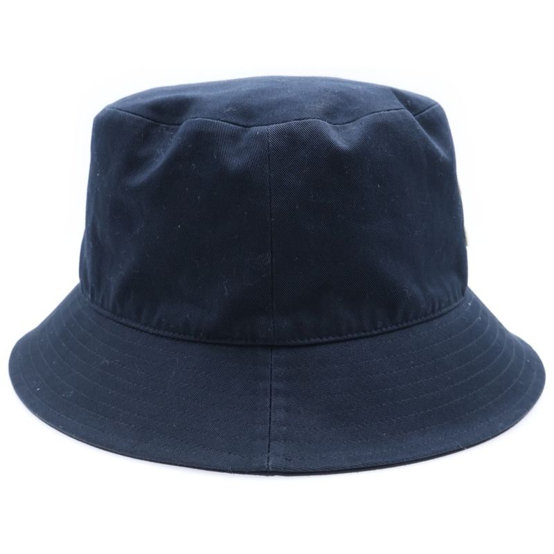 Celine Triomphe Bucket Hat Black Canvas Cotton L C455064