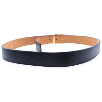 Fendi Monster Black & Gold Bug Eye Buckle Calf Skin Leather Belt Leather Belt