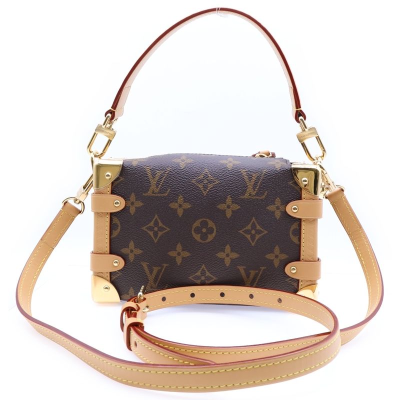 Louis Vuitton Monogram Side Trunk PM 2WAY Handbag Brown M46815