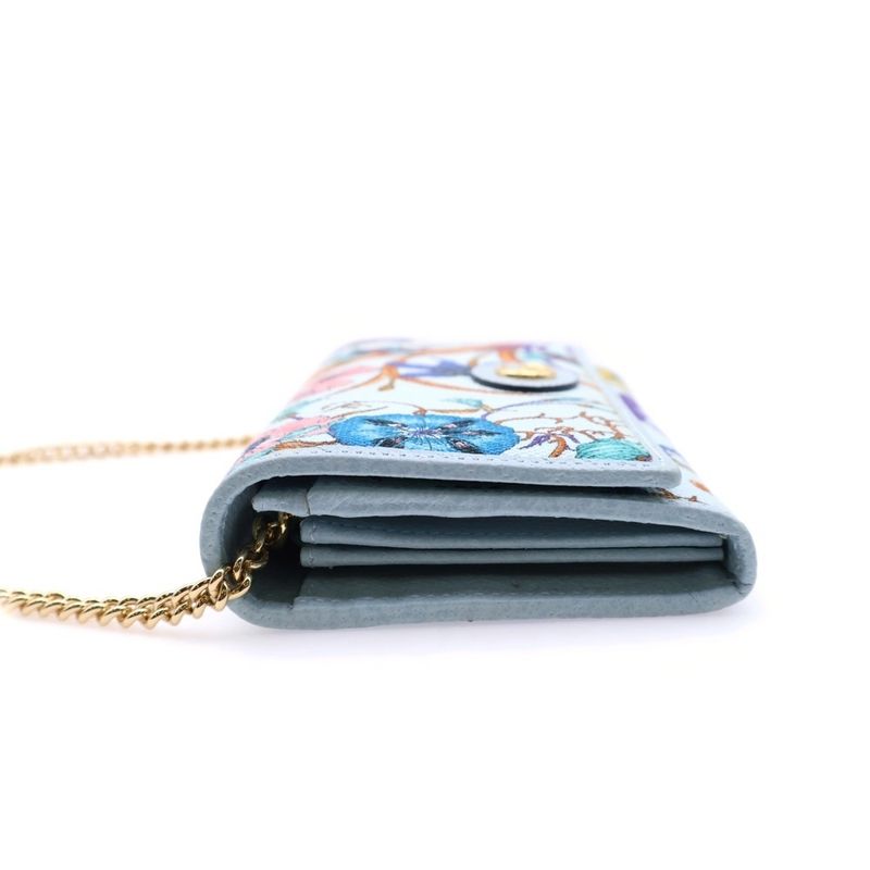 Gucci Floral Print Flower Shoulder Wallet Chain Wallet Shoulder Bag Mini Bag