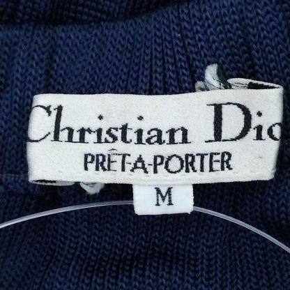 Dior/christian Dior Long Skirt Size M Women - Navy Pleated/knit/waist Togo M