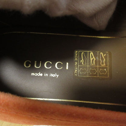 Good Gucci Suede Leather Horsebit Fringe Loafer Moccasins 36.5 Approx 23.5cm