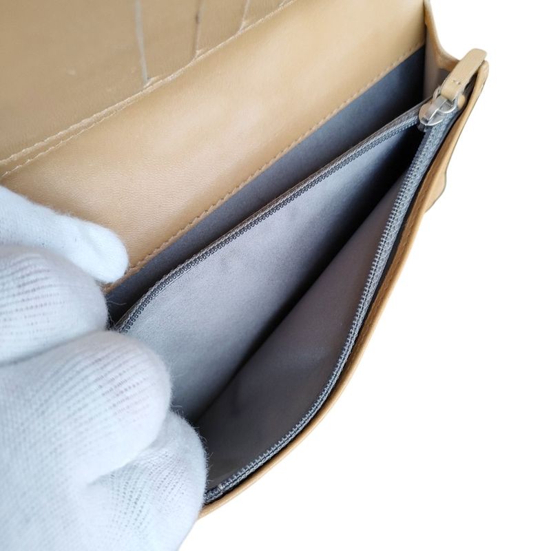 Good Chanel Coco Mark Symbol Charm Icon Bifold Long Wallet Long Wallet A37151