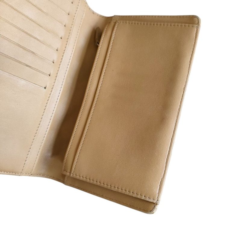 Good Chanel Coco Mark Symbol Charm Icon Bifold Long Wallet Long Wallet A37151