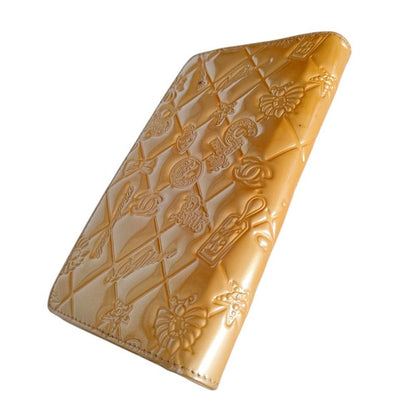 Good Chanel Coco Mark Symbol Charm Icon Bifold Long Wallet Long Wallet A37151