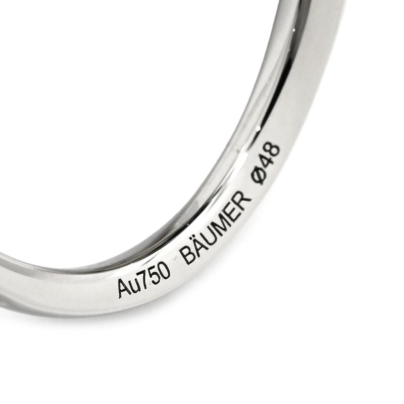 Chanel Ring Camellia 18k White Gold Diamond Onyx White Agate (Agate) Black X