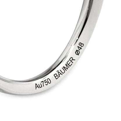 Chanel Ring Camellia 18k White Gold Diamond Onyx White Agate (Agate) Black X