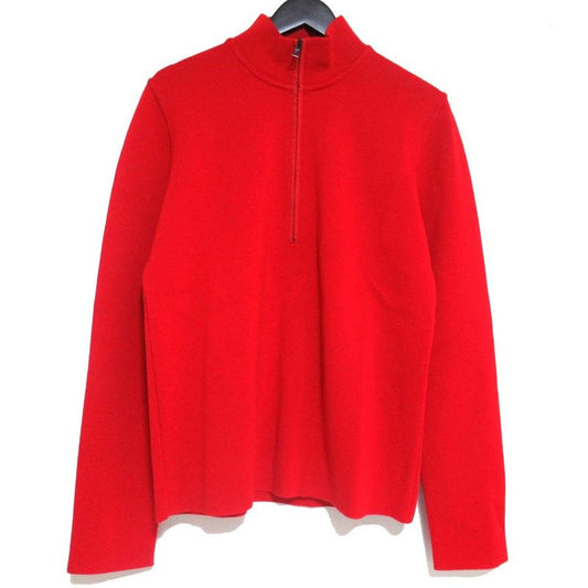Prada Sport Nylon Switching Long Sleeve Half Zip Pullover Knit Sweater 50 Size