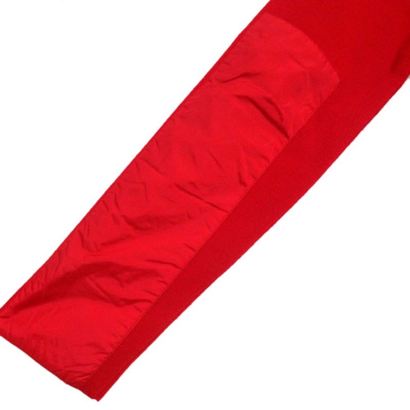 Prada Sport Nylon Switching Long Sleeve Half Zip Pullover Knit Sweater 50 Size