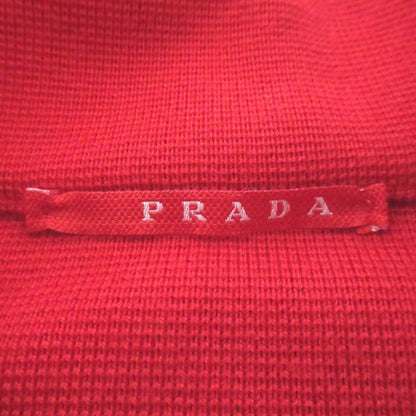 Prada Sport Nylon Switching Long Sleeve Half Zip Pullover Knit Sweater 50 Size