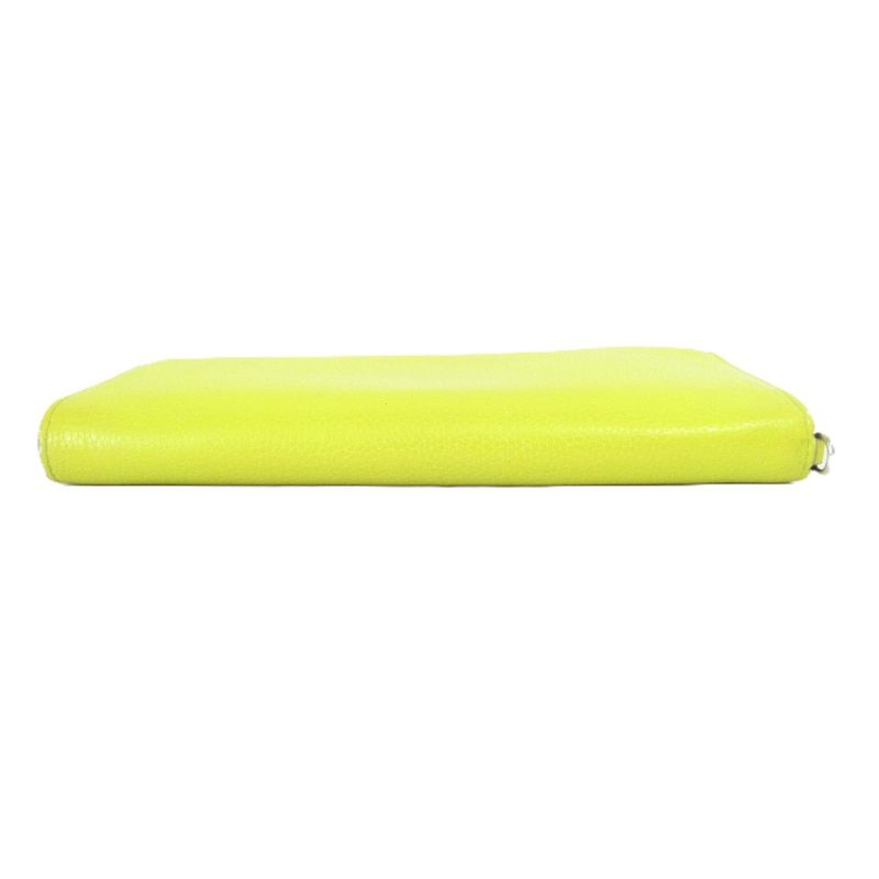 Good Christian DIOR Round Zipper Long Wallet With Lady Dior Charm Long Wallet