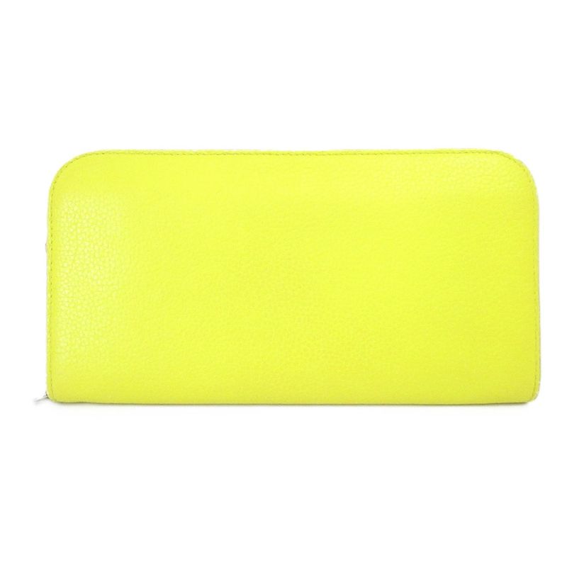 Good Christian DIOR Round Zipper Long Wallet With Lady Dior Charm Long Wallet