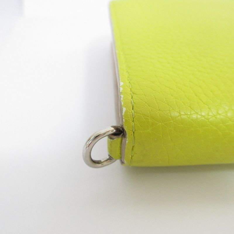 Good Christian DIOR Round Zipper Long Wallet With Lady Dior Charm Long Wallet