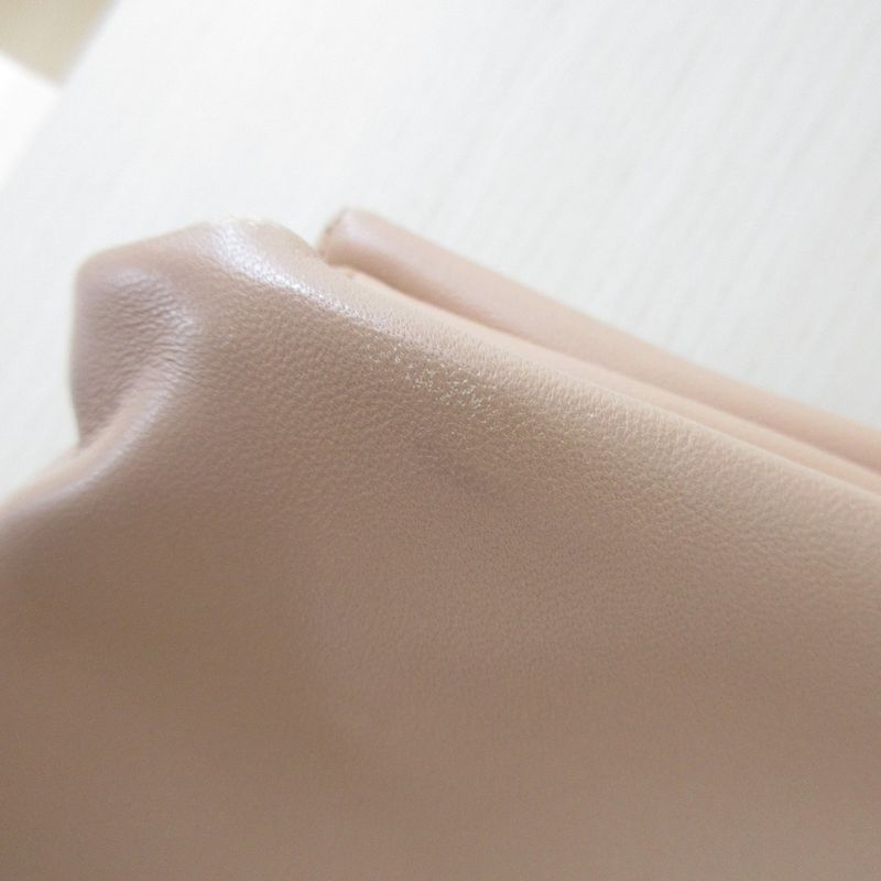 Good Celine Leather Shoulder Bag Pink Beige Ladies Secondhand Used