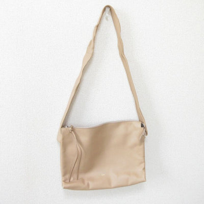 Good Celine Leather Shoulder Bag Pink Beige Ladies Secondhand Used