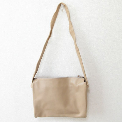 Good Celine Leather Shoulder Bag Pink Beige Ladies Secondhand Used