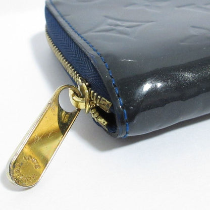 Louis Vuitton Vernis Zippy Coin Purse Coin Case Wallet M93607 Navy Ladies Used