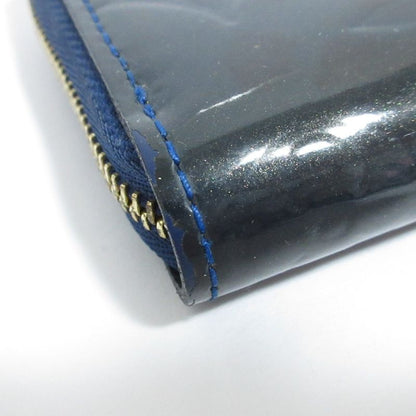Louis Vuitton Vernis Zippy Coin Purse Coin Case Wallet M93607 Navy Ladies Used