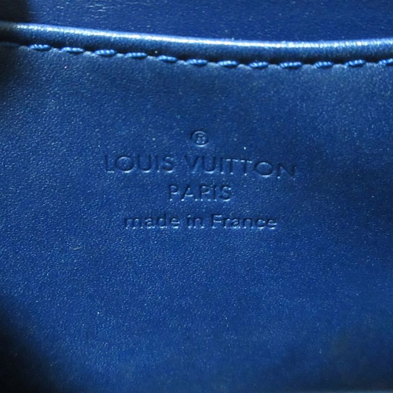 Louis Vuitton Vernis Zippy Coin Purse Coin Case Wallet M93607 Navy Ladies Used