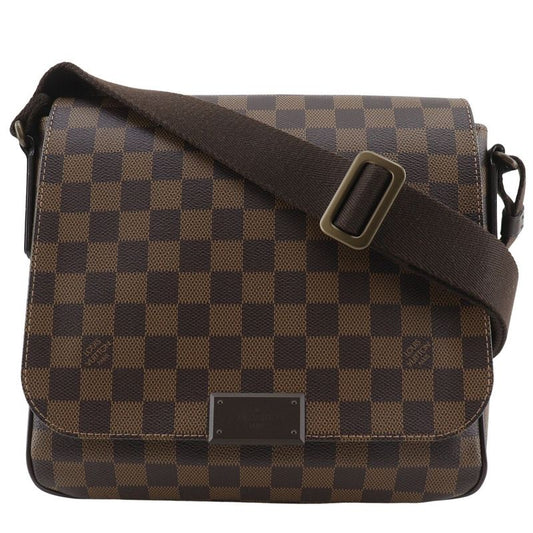 Louis Vuitton District PM N41213 Damier Canvas Brown Fl4123 Unisex Shoulder Bag