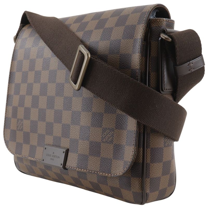 Louis Vuitton District PM N41213 Damier Canvas Brown Fl4123 Unisex Shoulder Bag