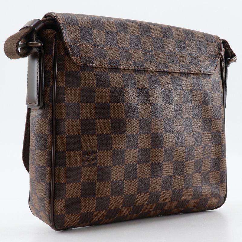 Louis Vuitton District PM N41213 Damier Canvas Brown Fl4123 Unisex Shoulder Bag