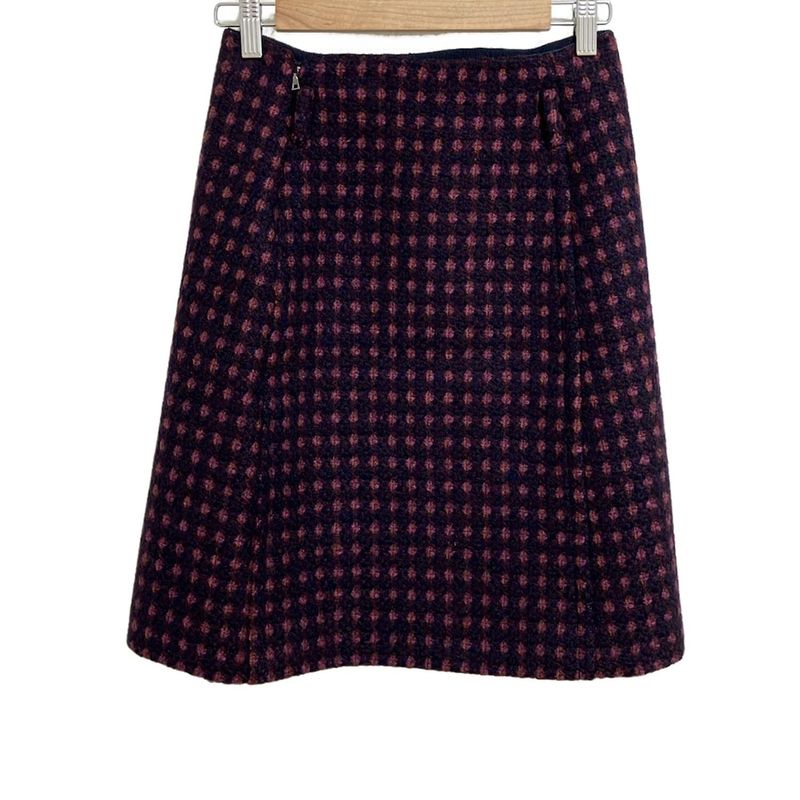 Prada Sport Skirt Size 38 S Women - Navy Purple Multi Knee Length/tweed