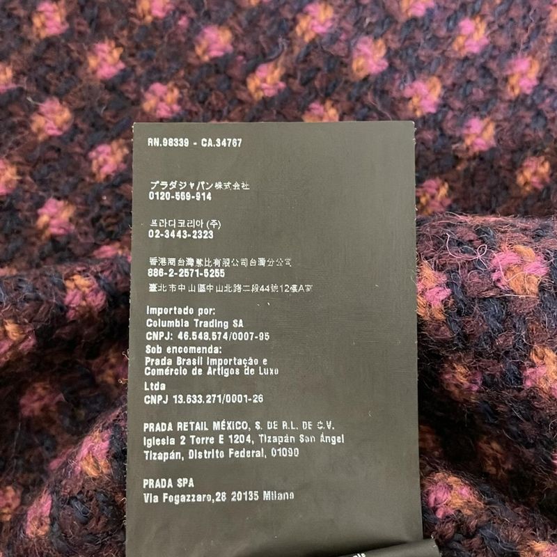 Prada Sport Skirt Size 38 S Women - Navy Purple Multi Knee Length/tweed