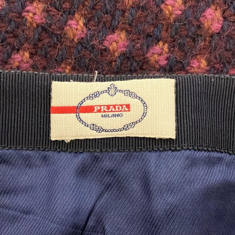 Prada Sport Skirt Size 38 S Women - Navy Purple Multi Knee Length/tweed