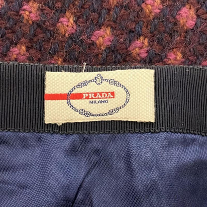 Prada Sport Skirt Size 38 S Women - Navy Purple Multi Knee Length/tweed