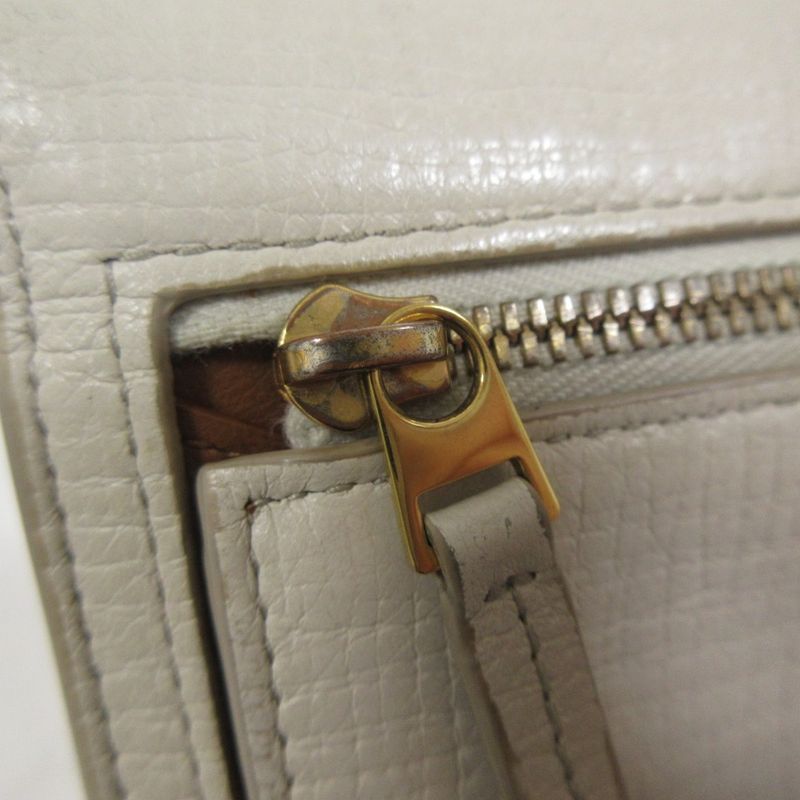 Good Bottega Veneta Parmelato Leather Trifold Wallet Compact Wallet Ivory And