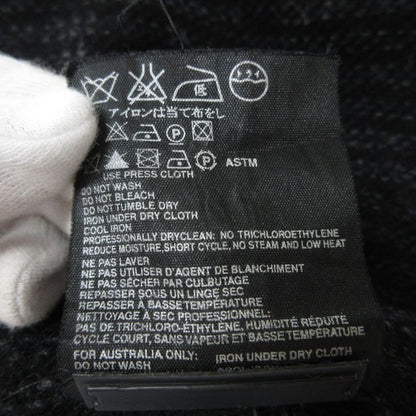 Prada Sport 100% Wool Knee-length Slit Tweed Skirt 38 Black Women Used