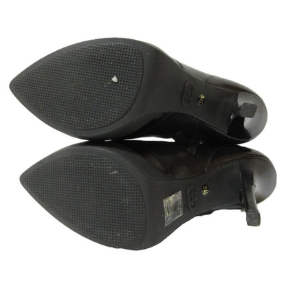 Gucci Leather Pin Heel Pointed Toe Short Boots 226336 Size 34 1/2 Approx 21.5cm