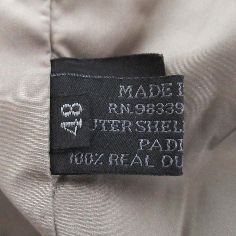 Prada Storage Hood Nylon Down Jacket Size 48 Khaki Men's Used