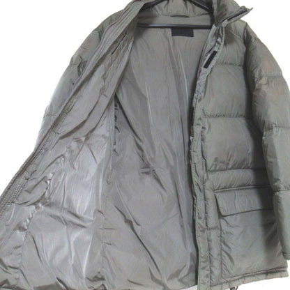 Prada Storage Hood Nylon Down Jacket Size 48 Khaki Men's Used