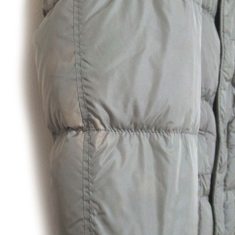 Prada Storage Hood Nylon Down Jacket Size 48 Khaki Men's Used
