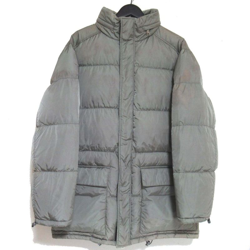 Prada Storage Hood Nylon Down Jacket Size 48 Khaki Men's Used