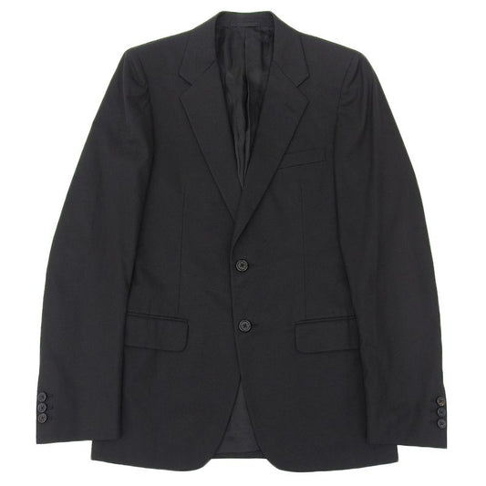 Good Prada 100% Cotton 2B Single Tailored Jacket 46R Black Men's Used