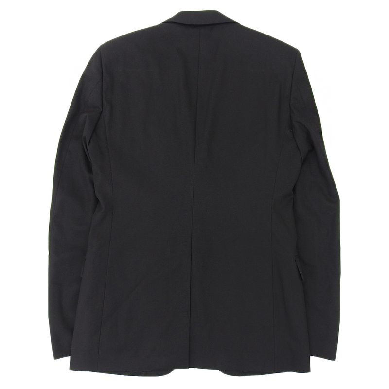 Good Prada 100% Cotton 2B Single Tailored Jacket 46R Black Men's Used