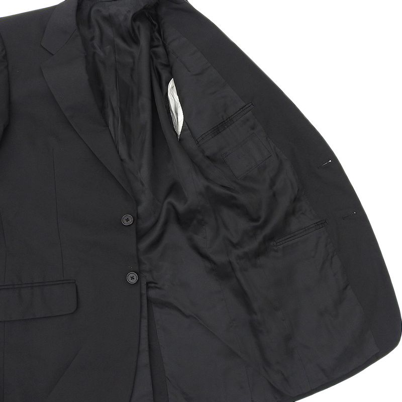 Good Prada 100% Cotton 2B Single Tailored Jacket 46R Black Men's Used