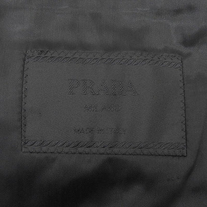 Good Prada 100% Cotton 2B Single Tailored Jacket 46R Black Men's Used