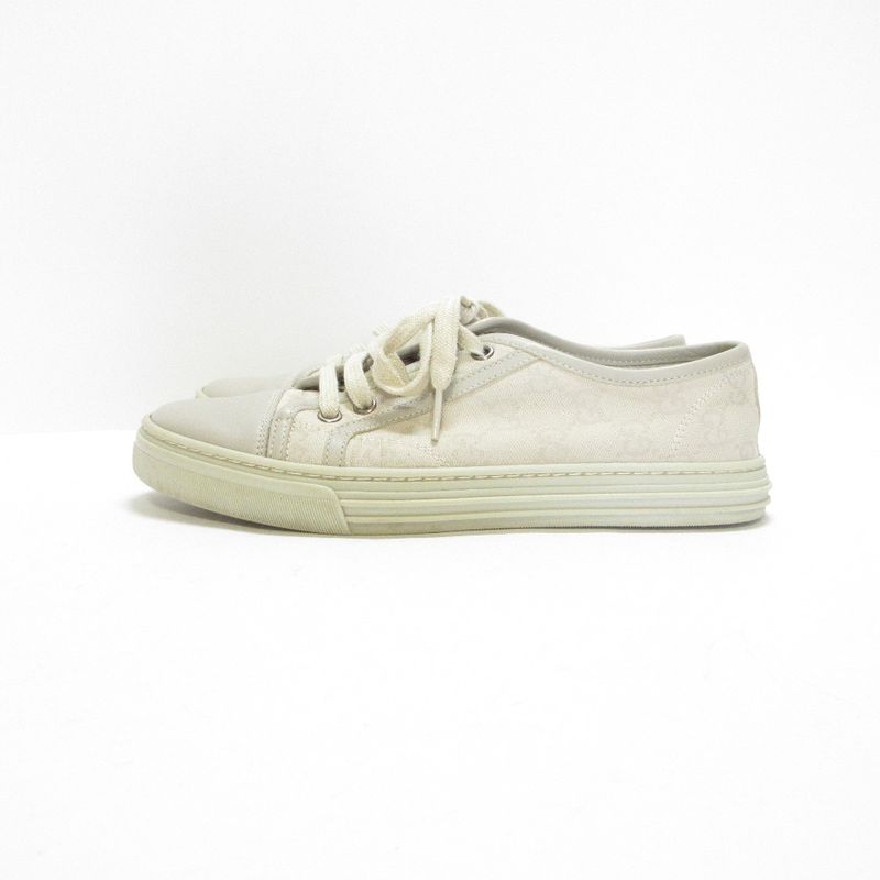 Good Gucci GG Canvas Low Cut Sneakers 426187 Size 37 24cm (9.45in) Equivalent