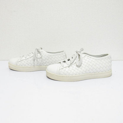 Good Bottega Veneta Intrecciato Leather Sneakers Size 34 Approx 21cm (8.27in)