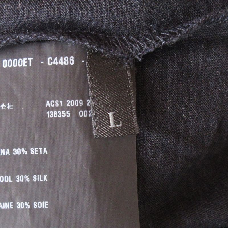 Prada Sport Wool And Silk V-neck Knit Cardigan With Pockets L Navy Women's Used