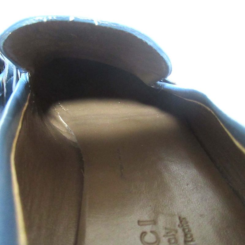 Gucci Mto Jordaan Leather Horsebit Loafers 326201 Size 35.5 Approx 22.5cm