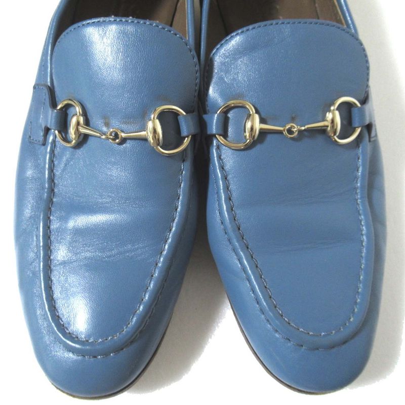 Gucci Mto Jordaan Leather Horsebit Loafers 326201 Size 35.5 Approx 22.5cm