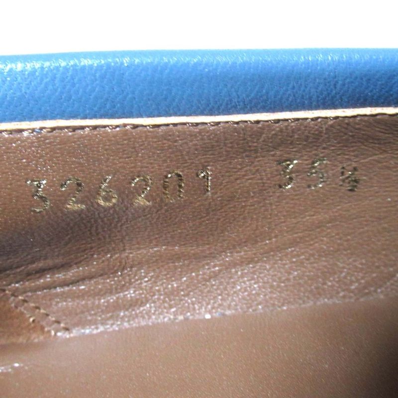 Gucci Mto Jordaan Leather Horsebit Loafers 326201 Size 35.5 Approx 22.5cm