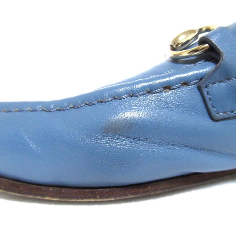 Gucci Mto Jordaan Leather Horsebit Loafers 326201 Size 35.5 Approx 22.5cm