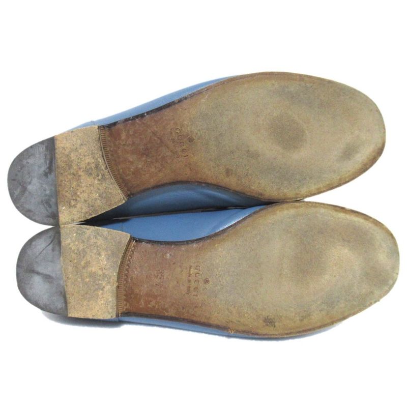 Gucci Mto Jordaan Leather Horsebit Loafers 326201 Size 35.5 Approx 22.5cm