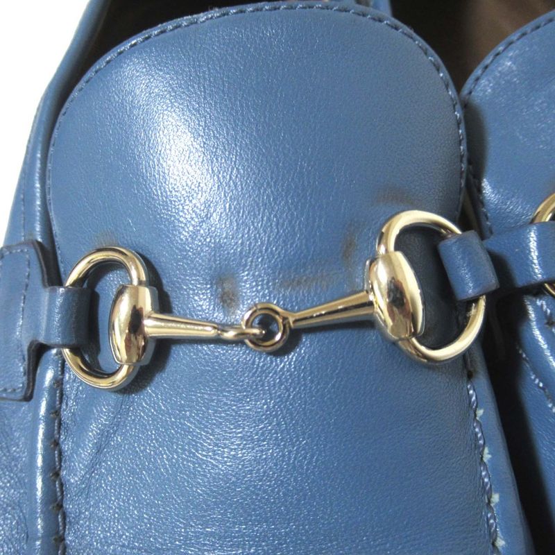 Gucci Mto Jordaan Leather Horsebit Loafers 326201 Size 35.5 Approx 22.5cm